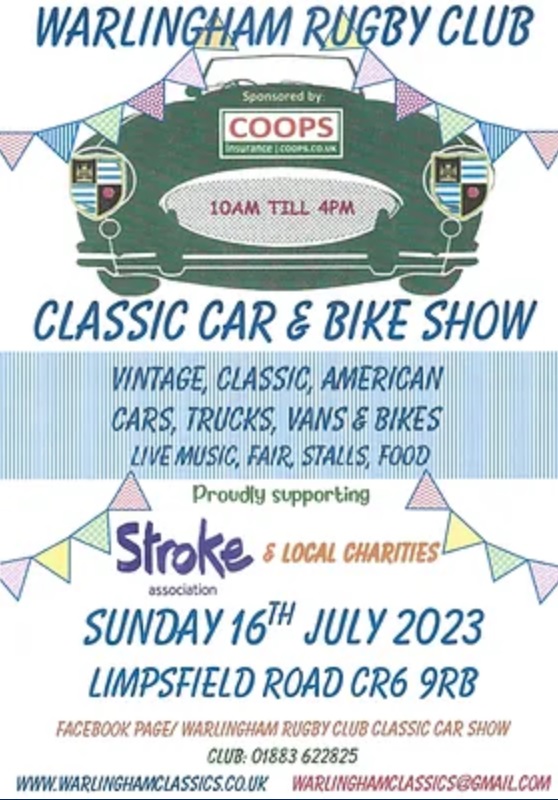 Warlingham Rugby Club Classic Car & Bike Show near Croydon MR2