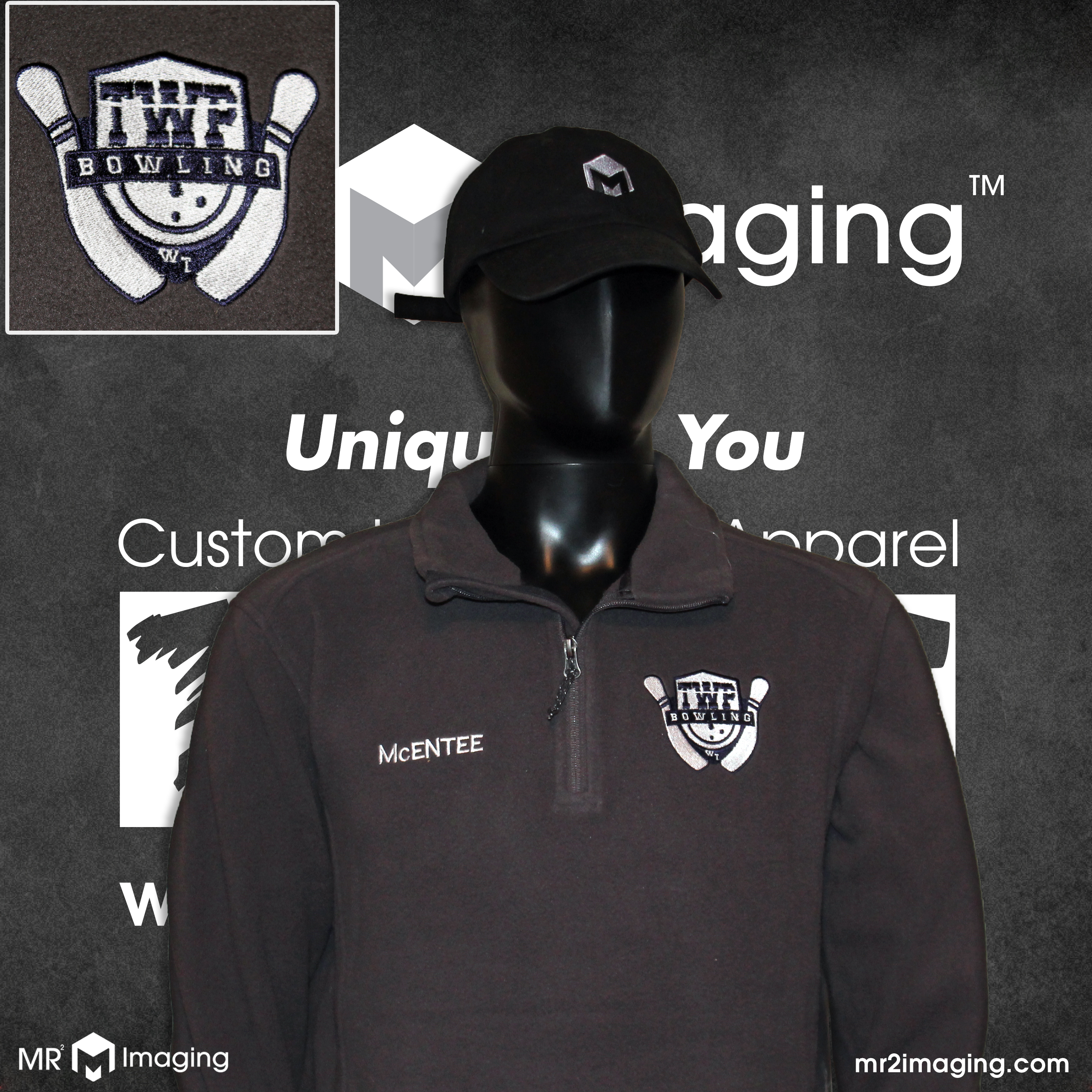 TWP Bowling Embroidered Fleece Jackets MR2 Imaging