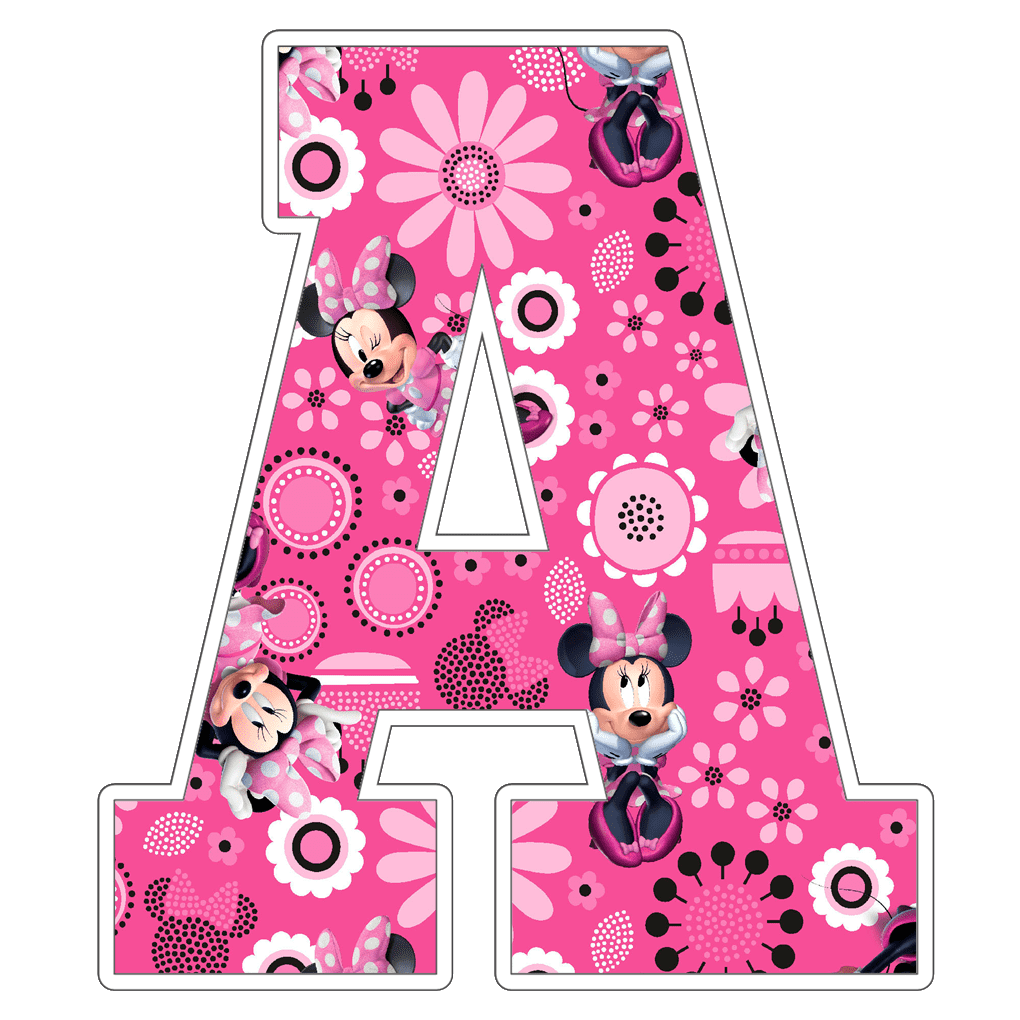Minnie Mouse Alphabet Letters png MR ALPHABETS