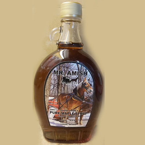 100 Pure Amber Maple Syrup 500ml Mr. Amish