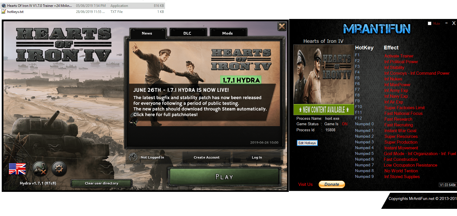 Hearts of Iron IV Trainer Page 104 MrAntiFun, PC Video Game Trainers, Cheats and mods