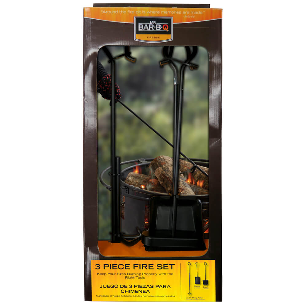3 Piece Fire Pit Tool Set Mr. BarBQ