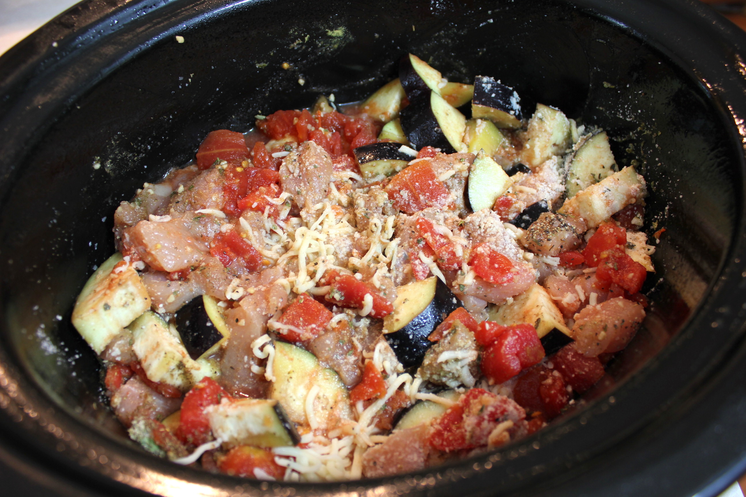 Crockpot Chicken and Eggplant Pasta Recipe Mr. B Cooks