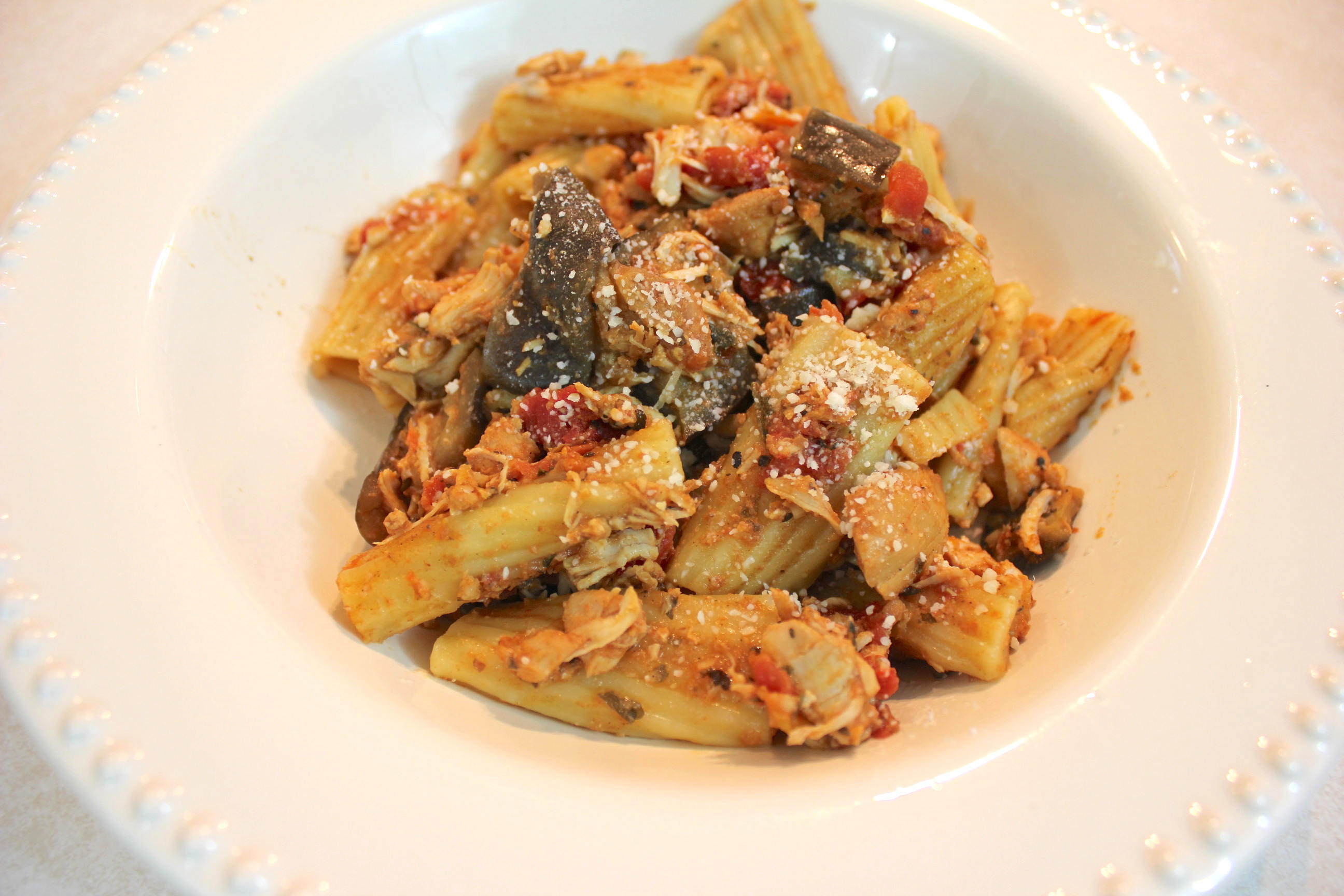 Crockpot Chicken and Eggplant Pasta Recipe Mr. B Cooks