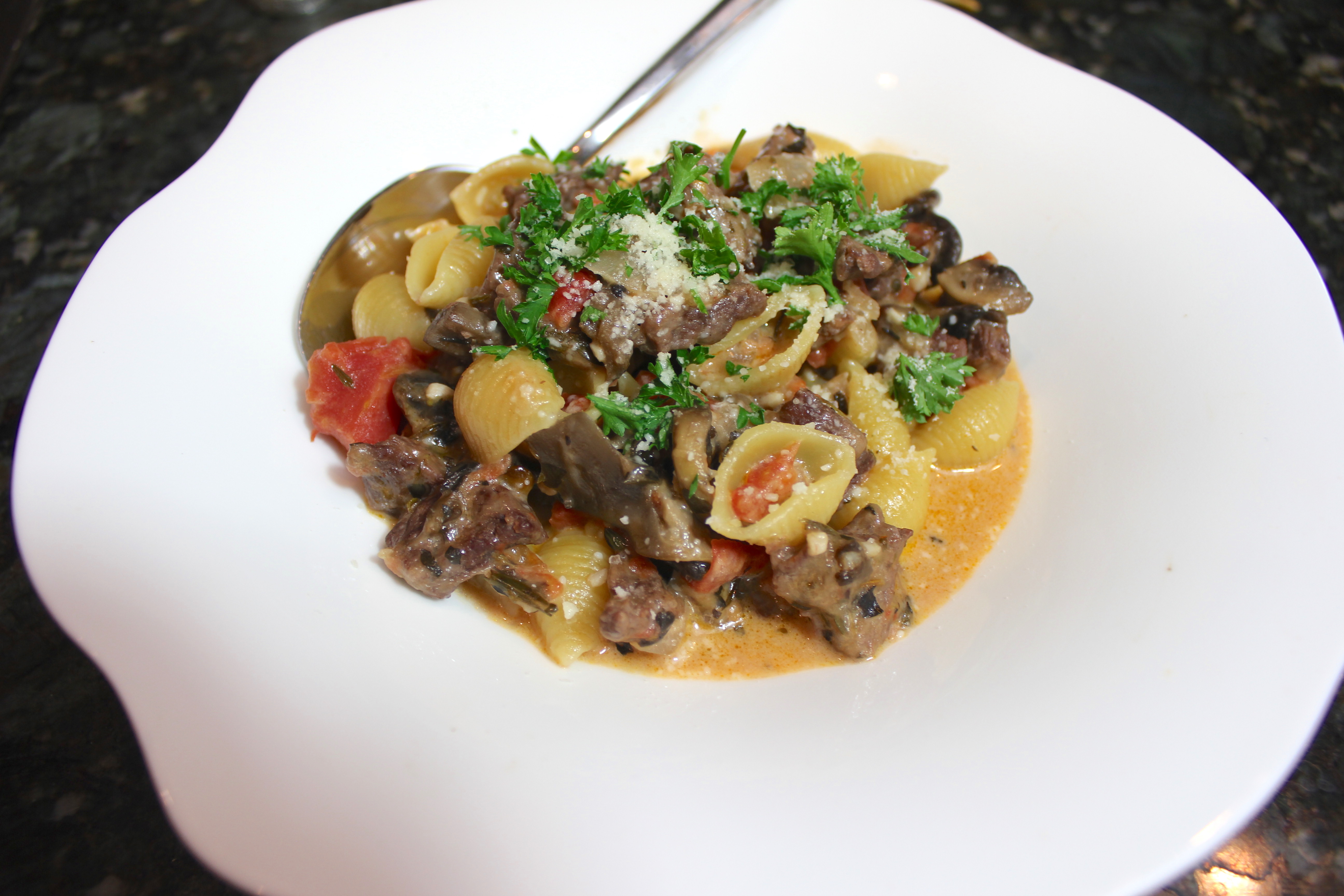 One Pot Beef And Mushroom Pasta Recipe Mr. B Cooks