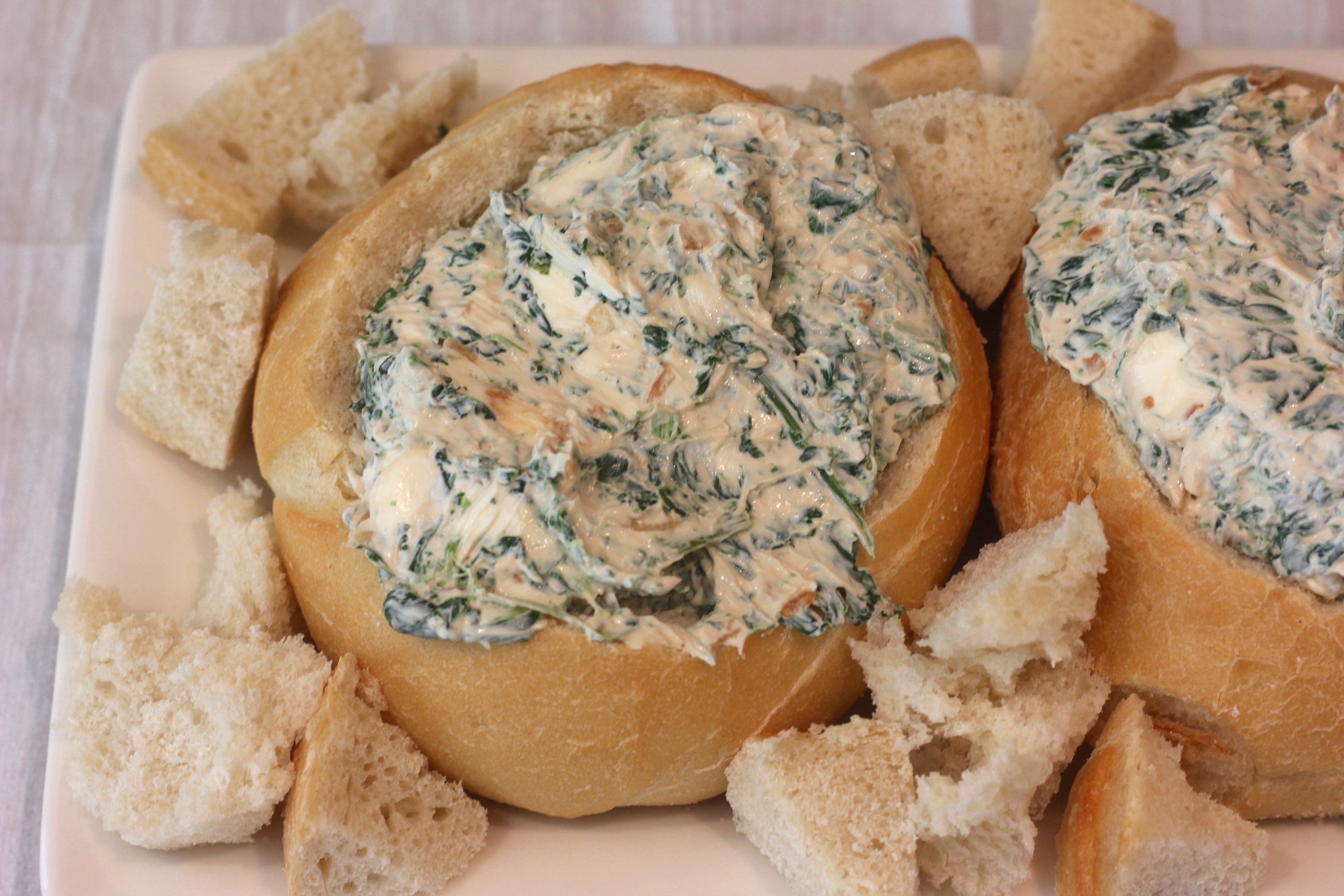 Spinach and Onion Dip In A Bread Bowl Recipe Mr. B Cooks