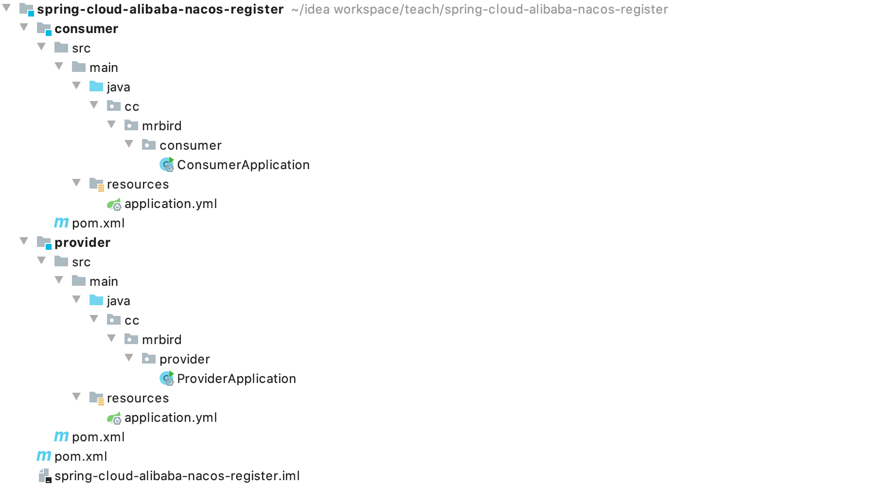 Spring Cloud Alibaba Nacos注册中心 MrBird
