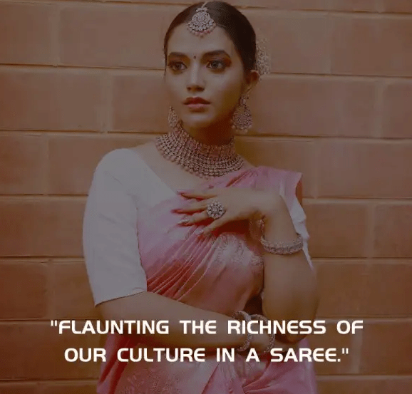 500+ Best Saree Captions For Instagram Ethnic Saree Quotes Mr. Captions