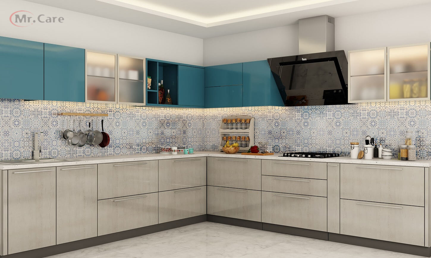 Modular Kitchen MR.CARE Interior Designs MR.CARE INTERIOR TRICHY