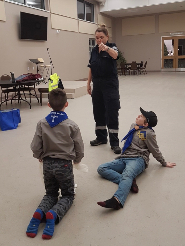 Cadets Learn First Aid Maitland River Community Church