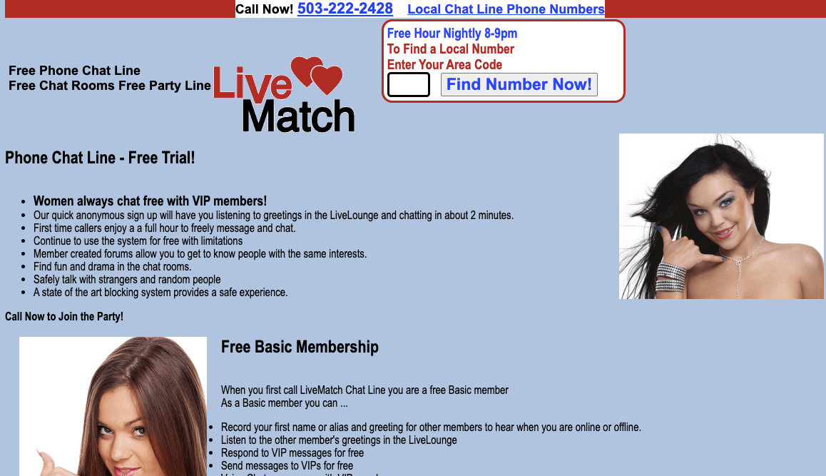 Singles Chat Lines: Phone Dating Free Trial Numbers for.