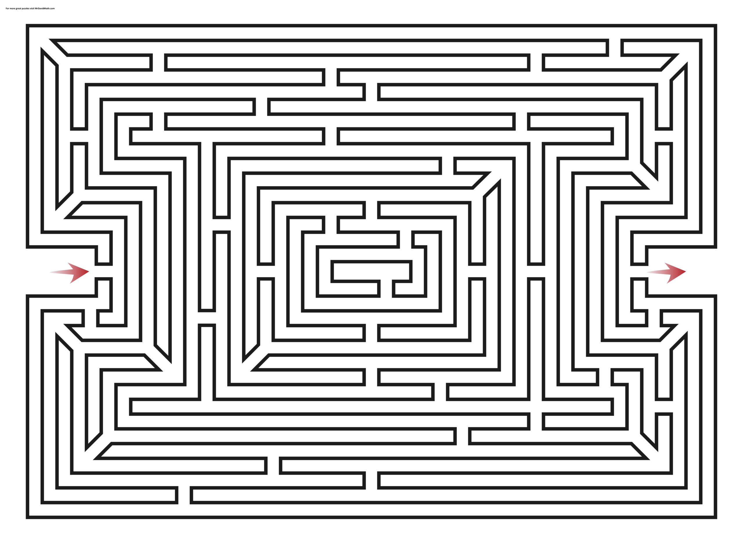 Maze Puzzle Hard Mr David Math
