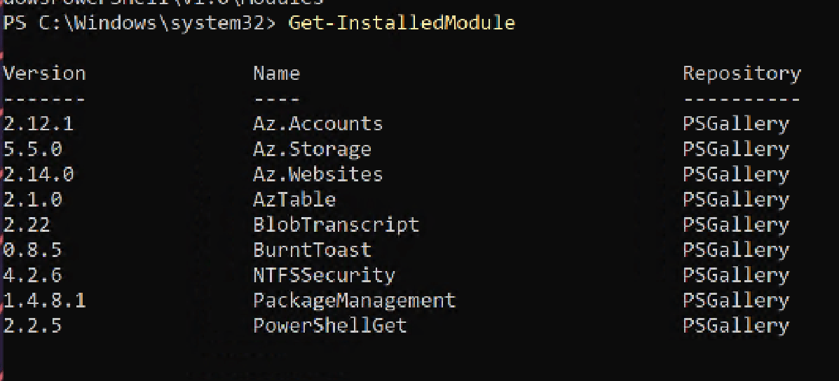 Update Powershell Modules Smarter dobing.tech