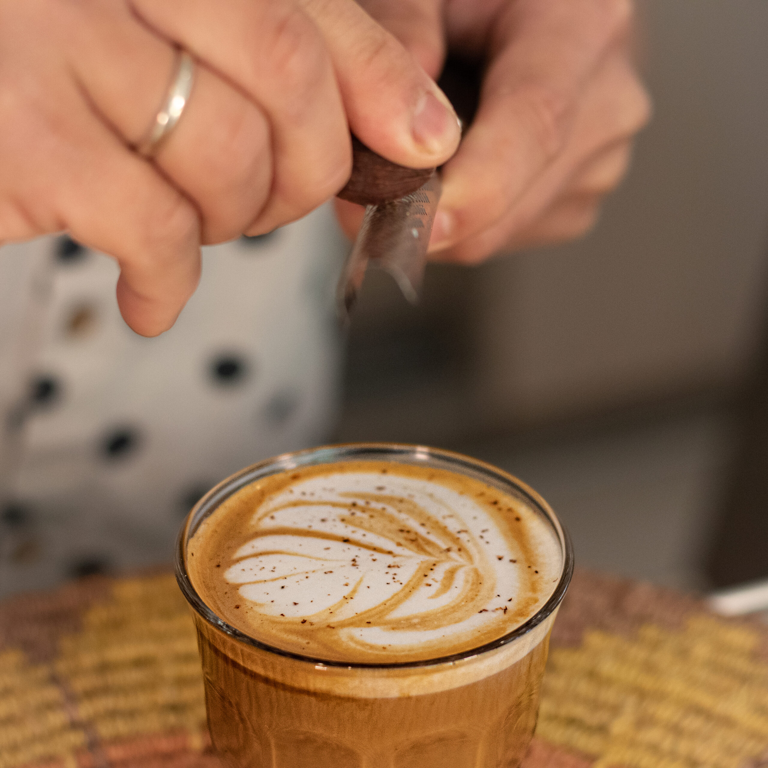 Yuzu Cardamom Flat White Espresso Mr. Espresso