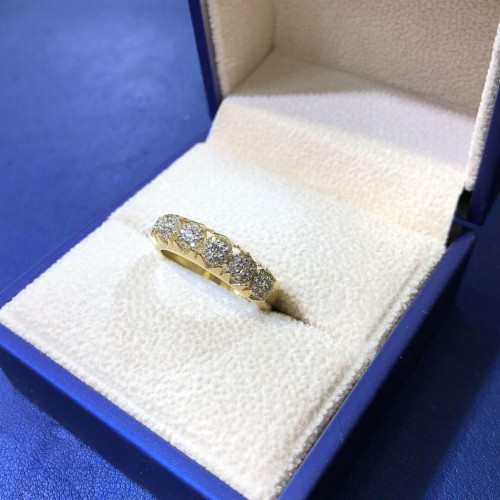 14K Eternity Pinky Ring
