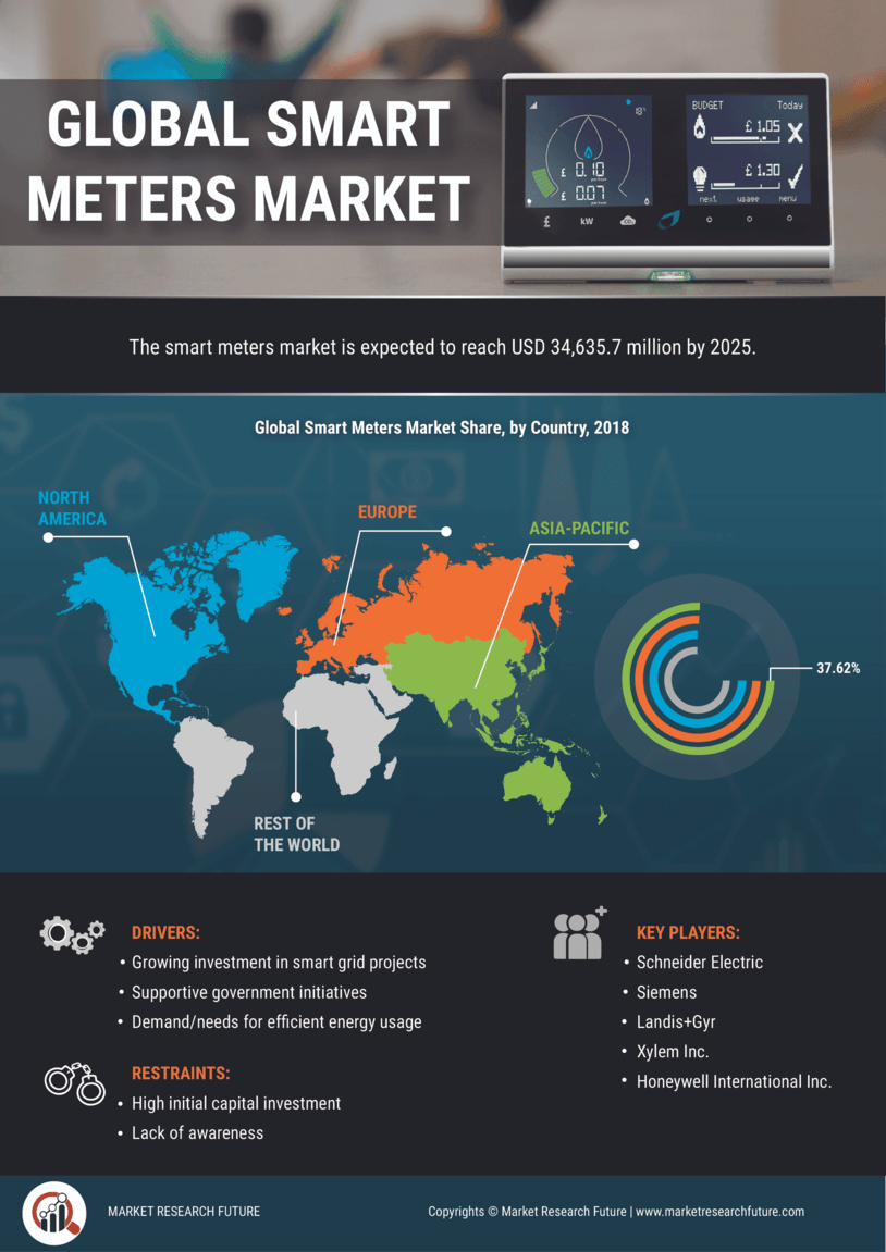 Impact of COVID 19 Smart Meters Market Size, Share