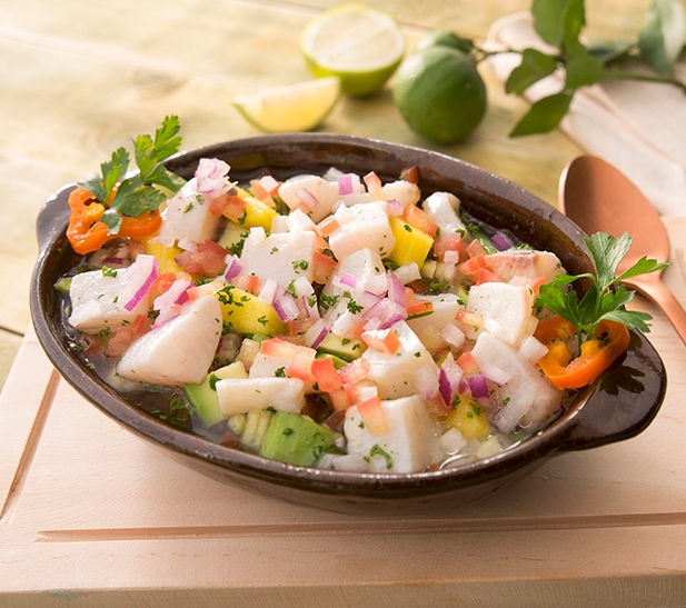 Ceviche de tilapia y mango Mr. Fish Sitio Oficial