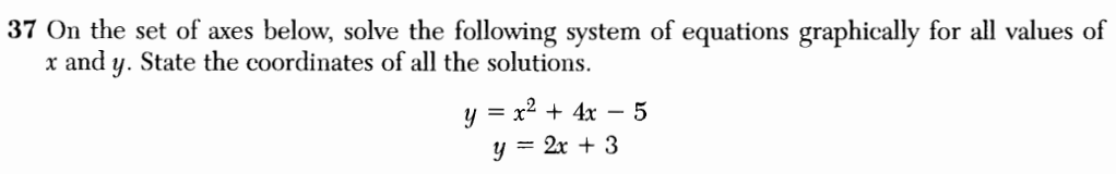 Regents Recap — January 2014 Systems of Equations Mr Honner