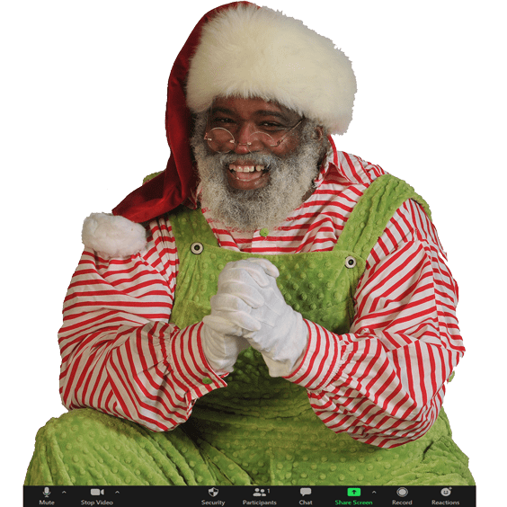 Book A Virtual Santa Visit Virtual Black Santa Visit