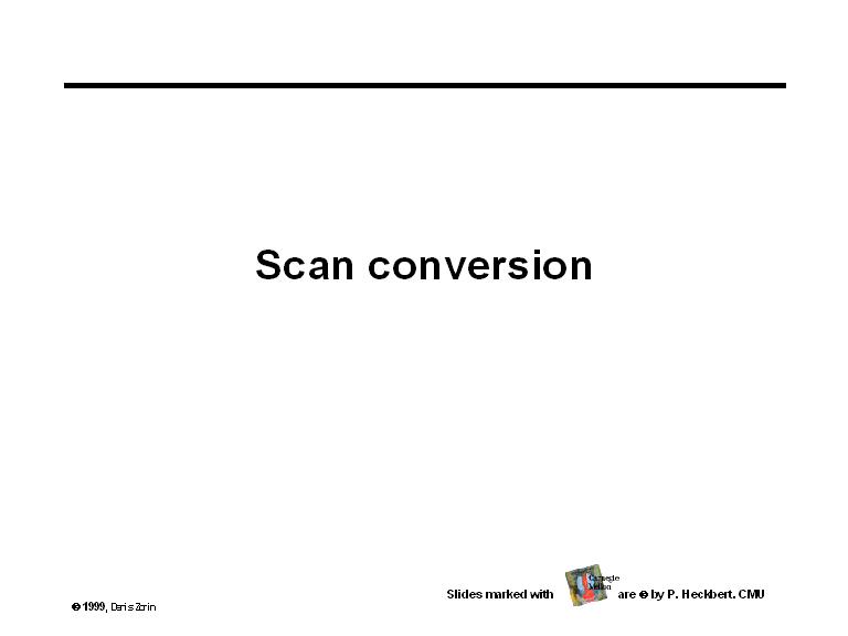 Scan conversion