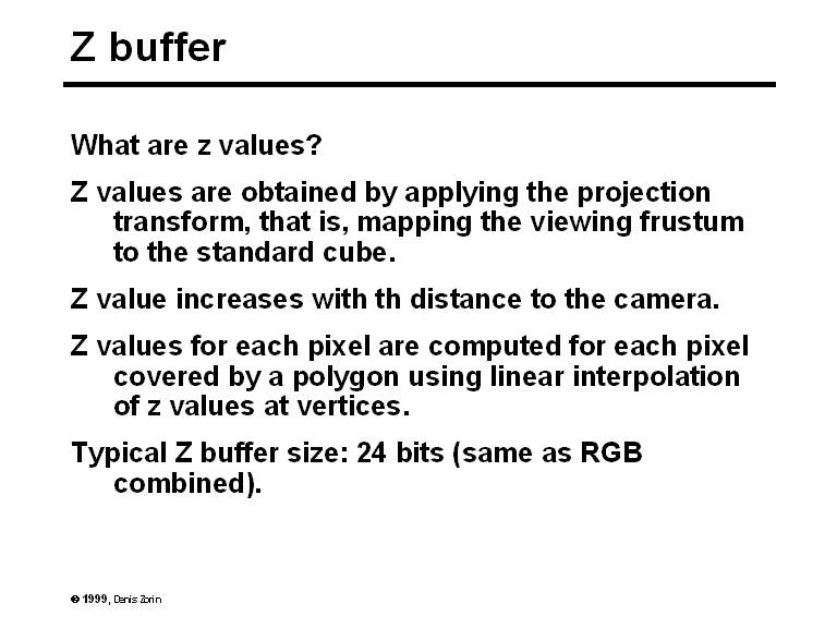 Z buffer