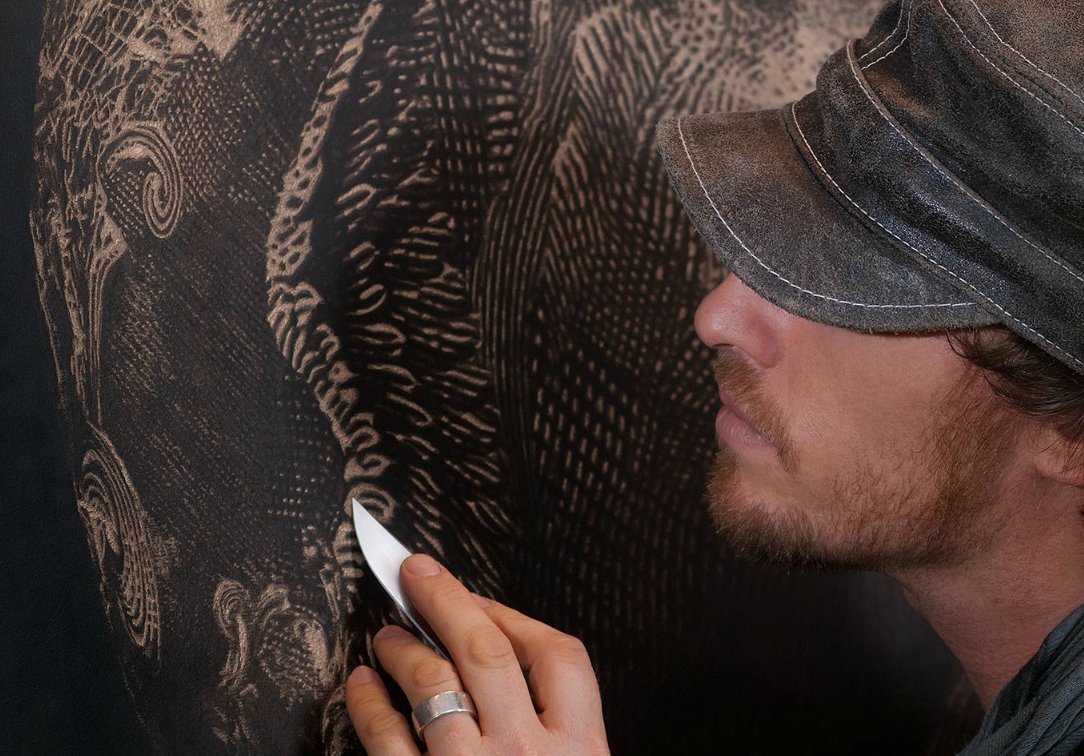 Art / Leather Etching Artwork MRleather