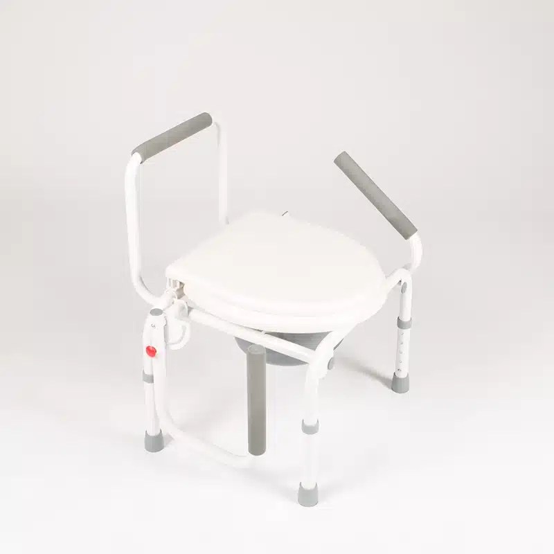 Adjustable Drop Arm Commode Enhanced Safety & Comfort