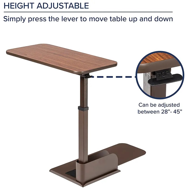 Adjustable Recliner Chair Side Table Comfort with 360° Pivot