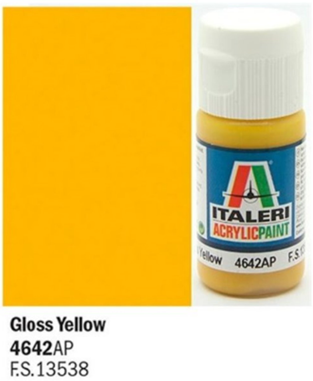 Italeri / Vallejo Acrylic Paint Gloss Yellow 4642 Mr Models