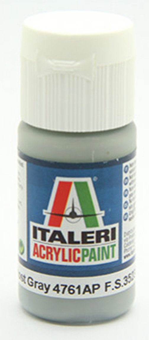 Italeri Acrylic Paint Flat Dark Ghost Grey 20mil 4761 Mr Models