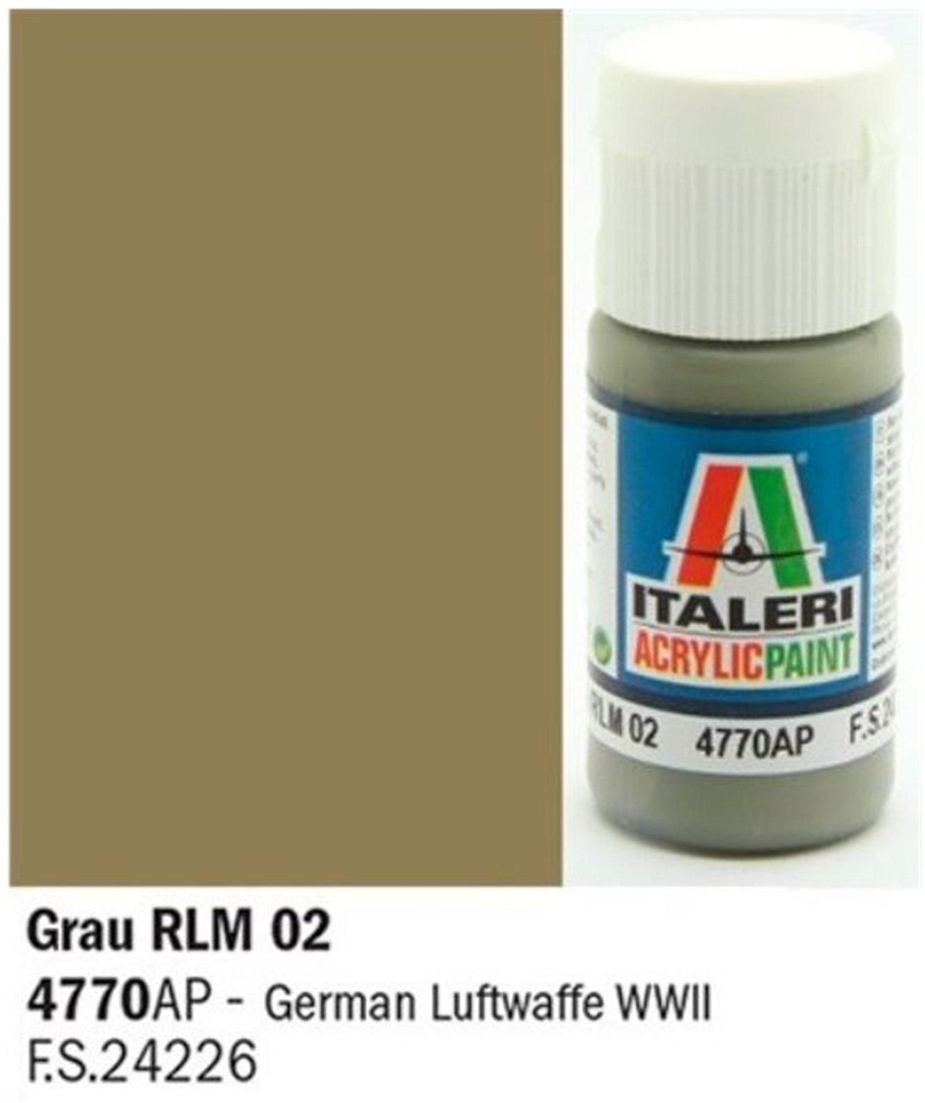 Italeri / Vallejo Acrylic Paint Flat Grey German luftwaffe WWII