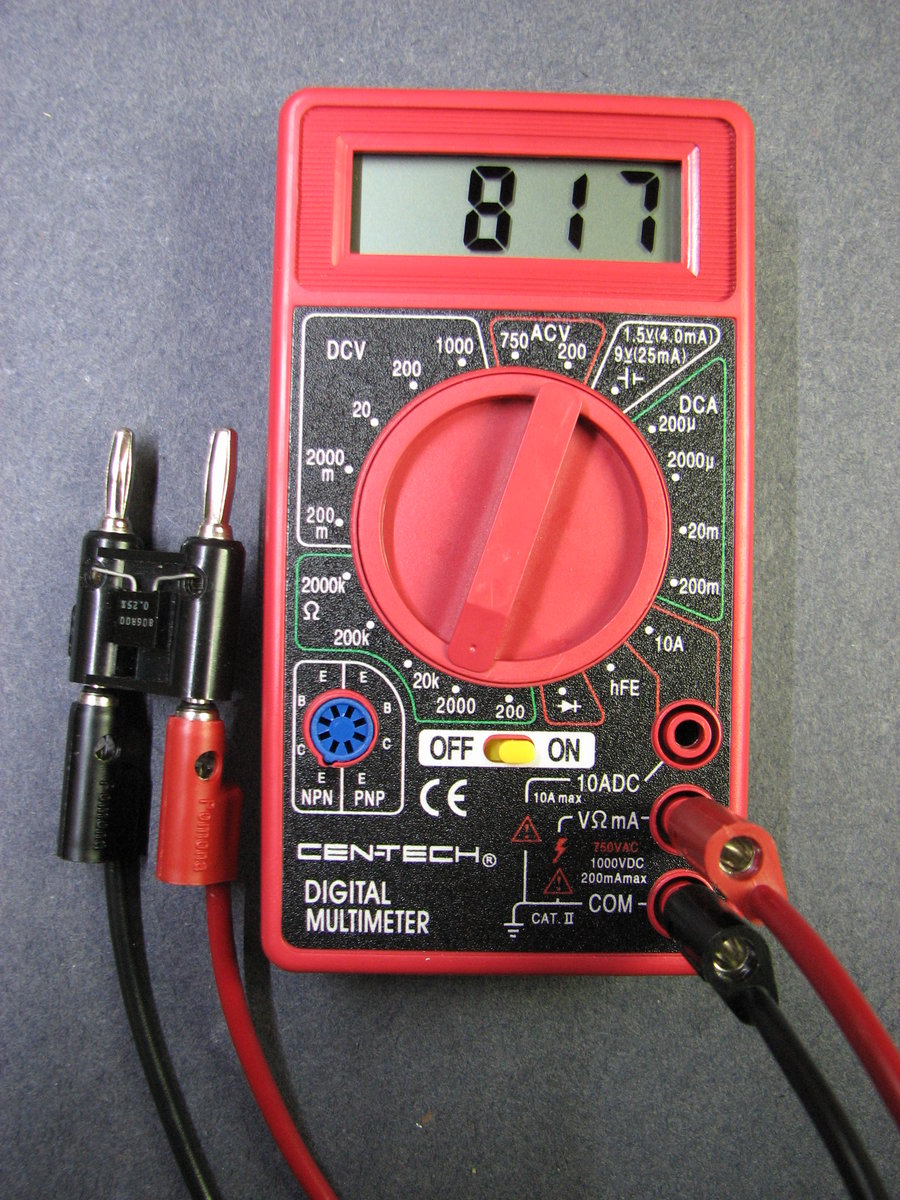 How To Use A Cen Tech Digital Multimeter Check Ohms