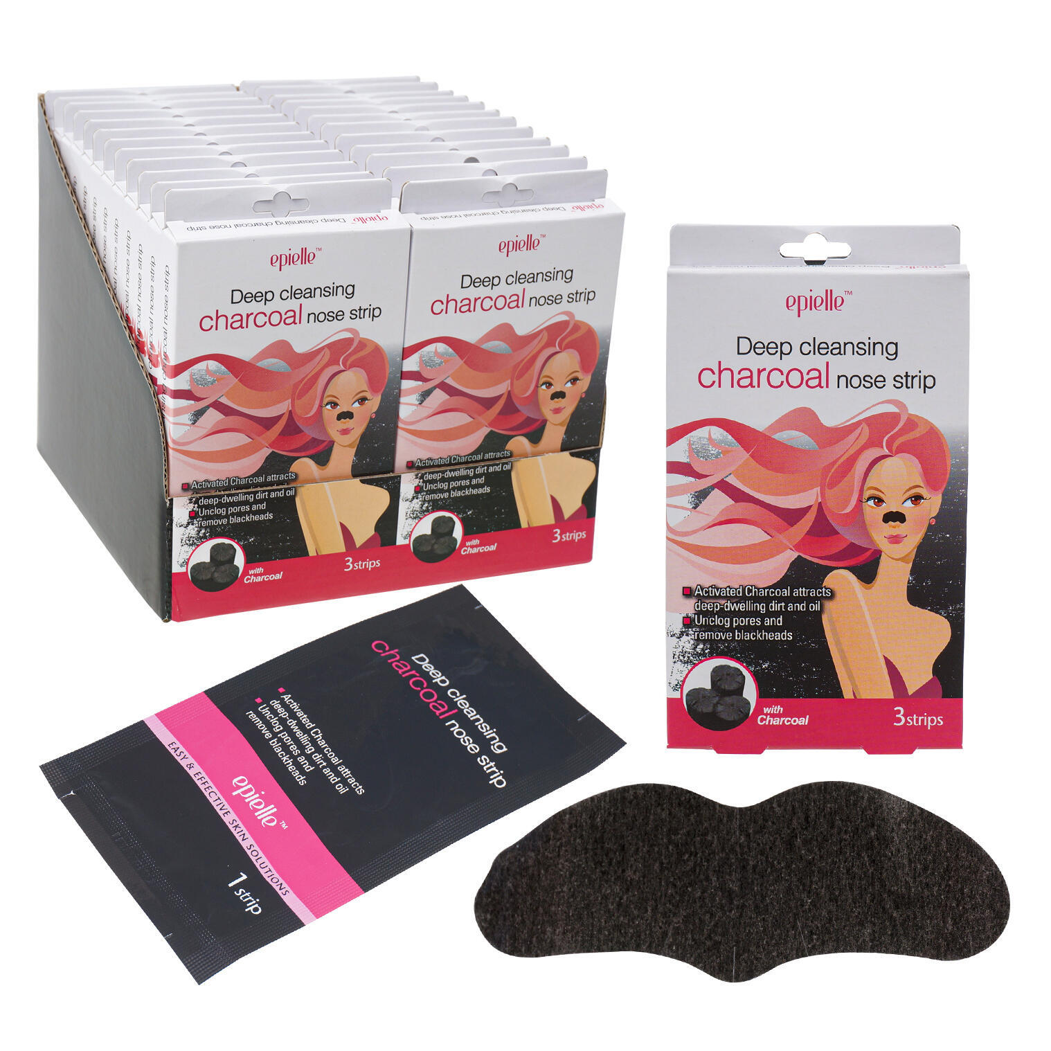 Epielle Deep Cleansing Charcoal Nose Strip 3 Strip Mr. Nice Guy