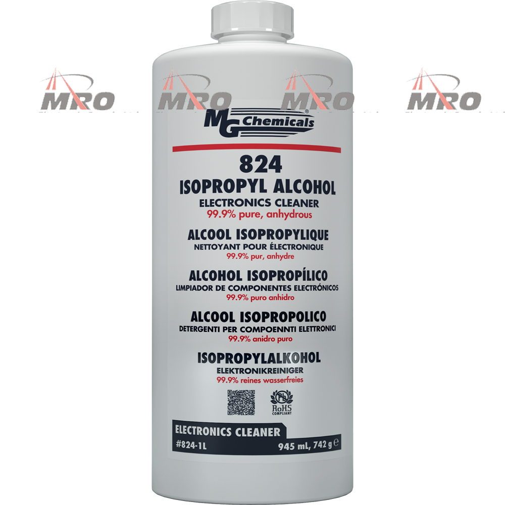 8241L. 99.9 ISOPROPYL ALCOHOL CLEANING SOLVENT. 1 LITER BOTTLE MRO