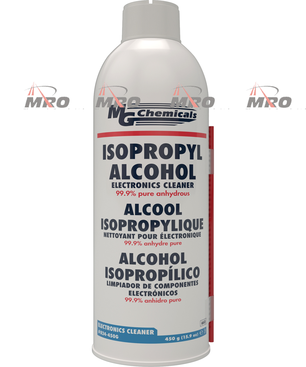 824450G. 99.9 ISOPROPYL ALCOHOL CLEANING SOLVENT. 450gram AEROSOL