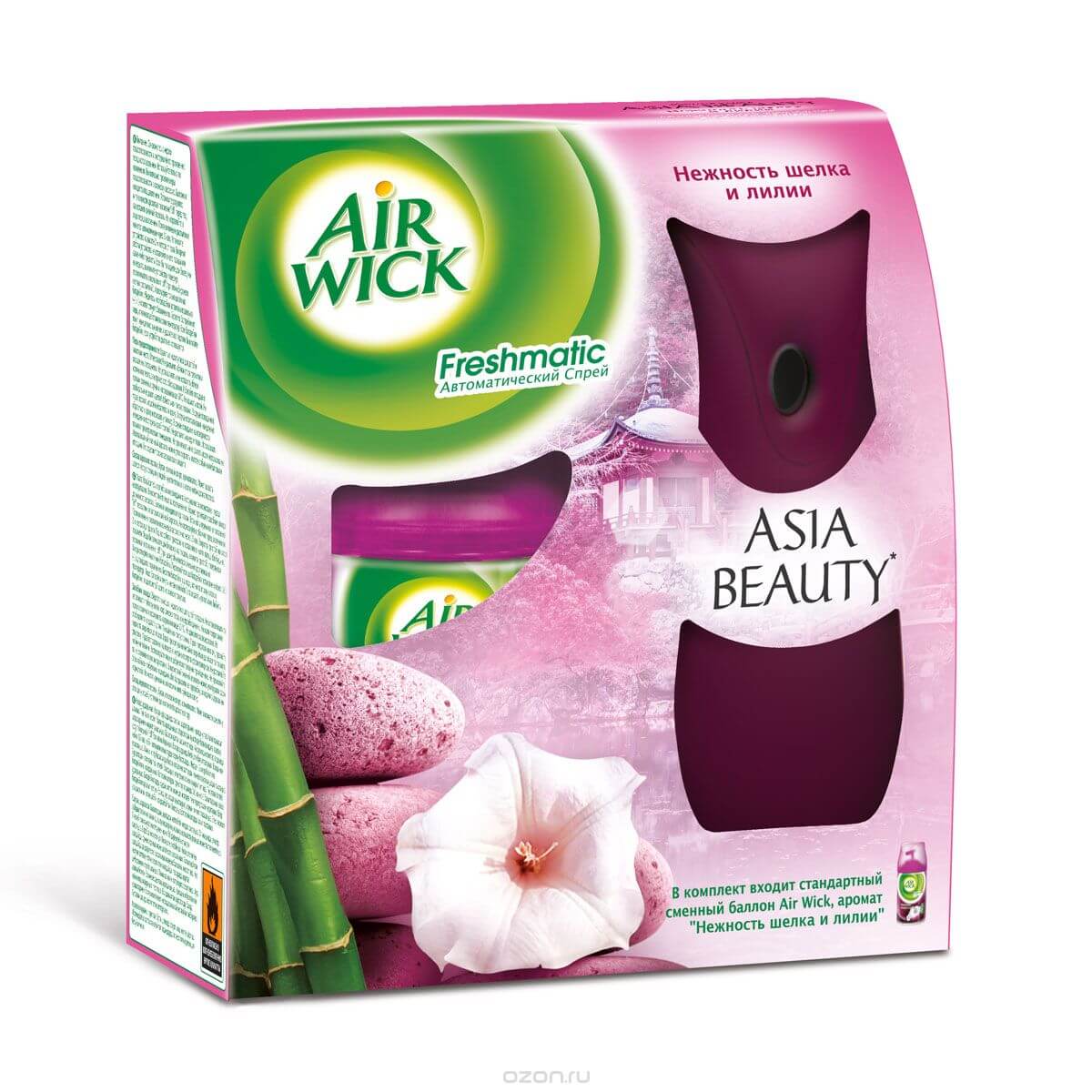 Сменный баллон Air Wick Нежность шелка и лилии 250мл — Бытовая химия и