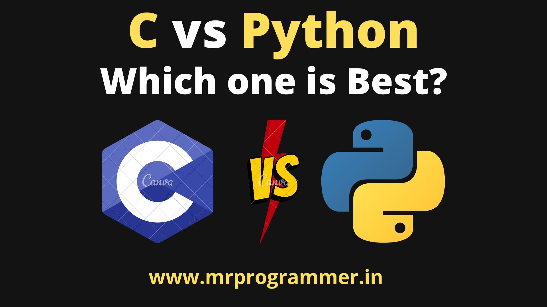 C Vs Python Programming Difference Between C & Python Mr Programmer