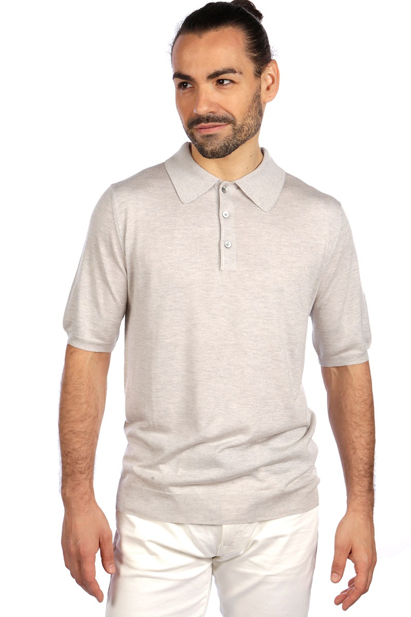Silk Blend mens luxury polo shirt