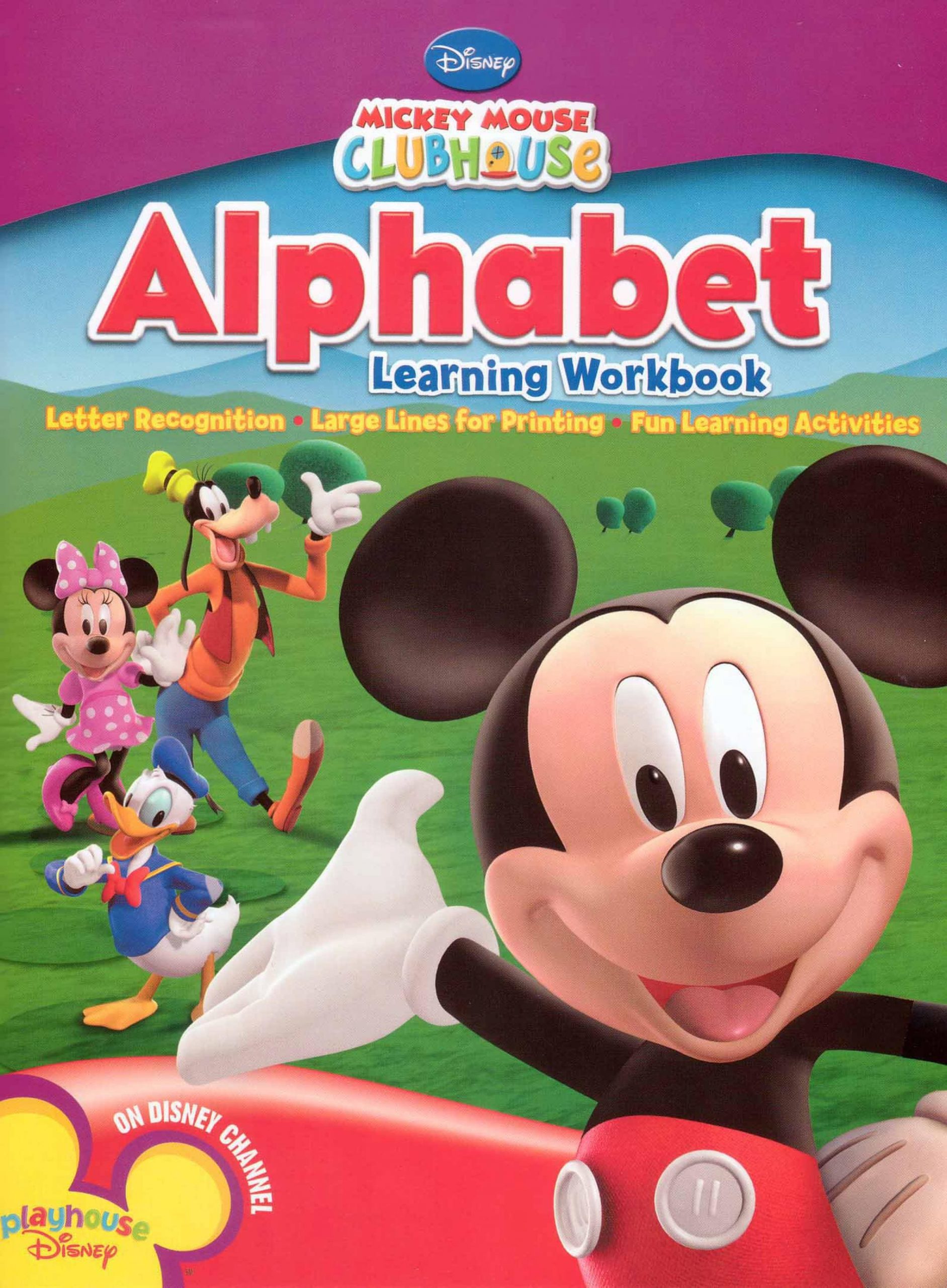 Alphabet Learning Workbook Mickey Mouse Clubhouse المعلمة أسماء