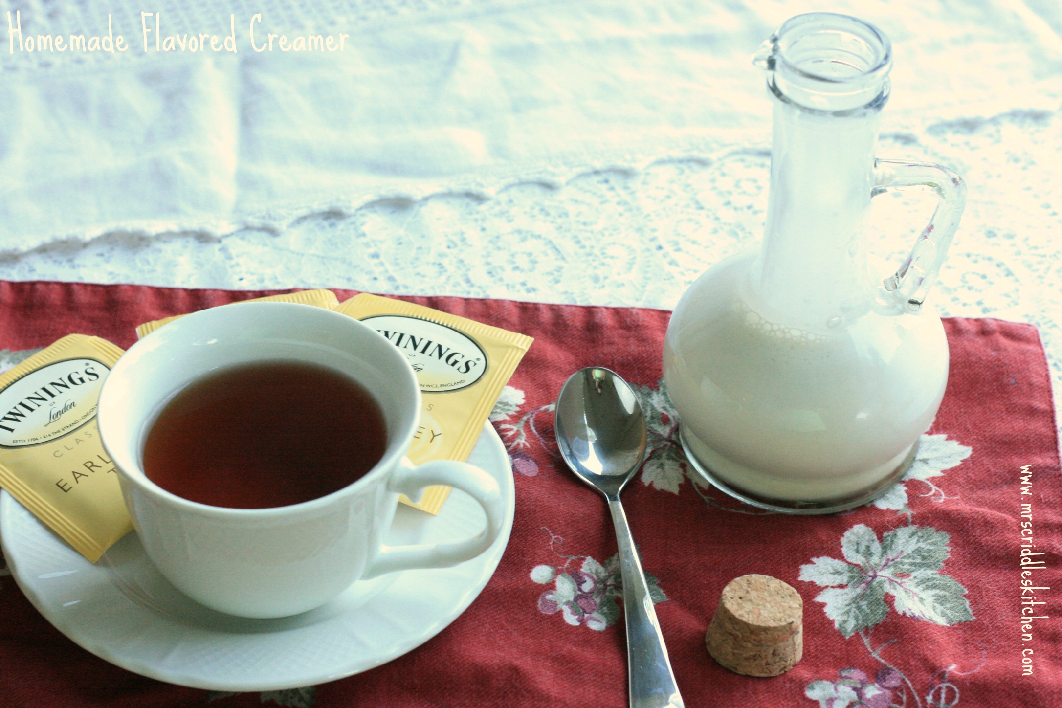 Homemade Flavored Creamer Mrs. Criddles Kitchen