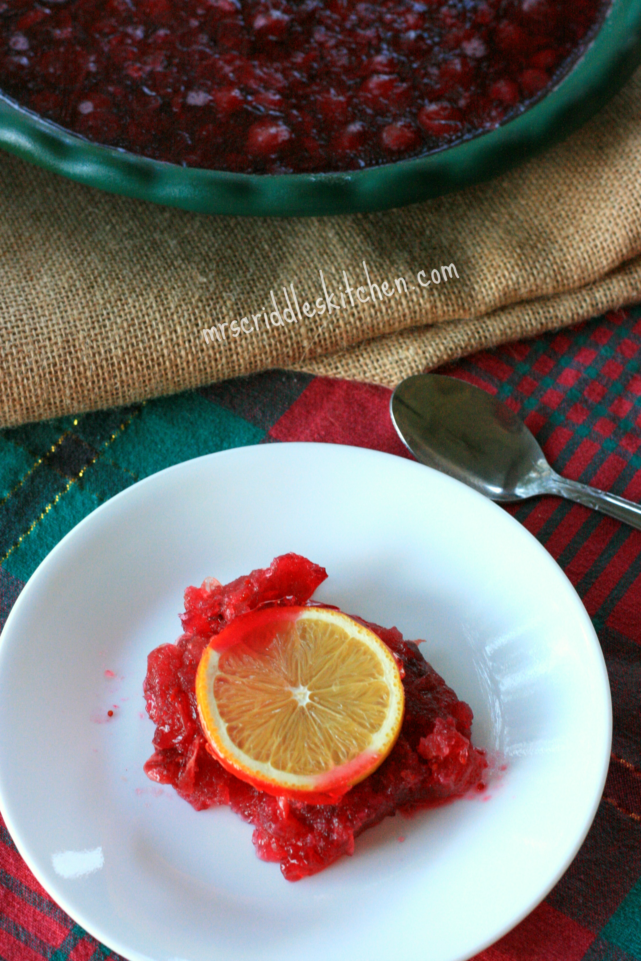 Cranberry Sauce Mrs. Criddles Kitchen