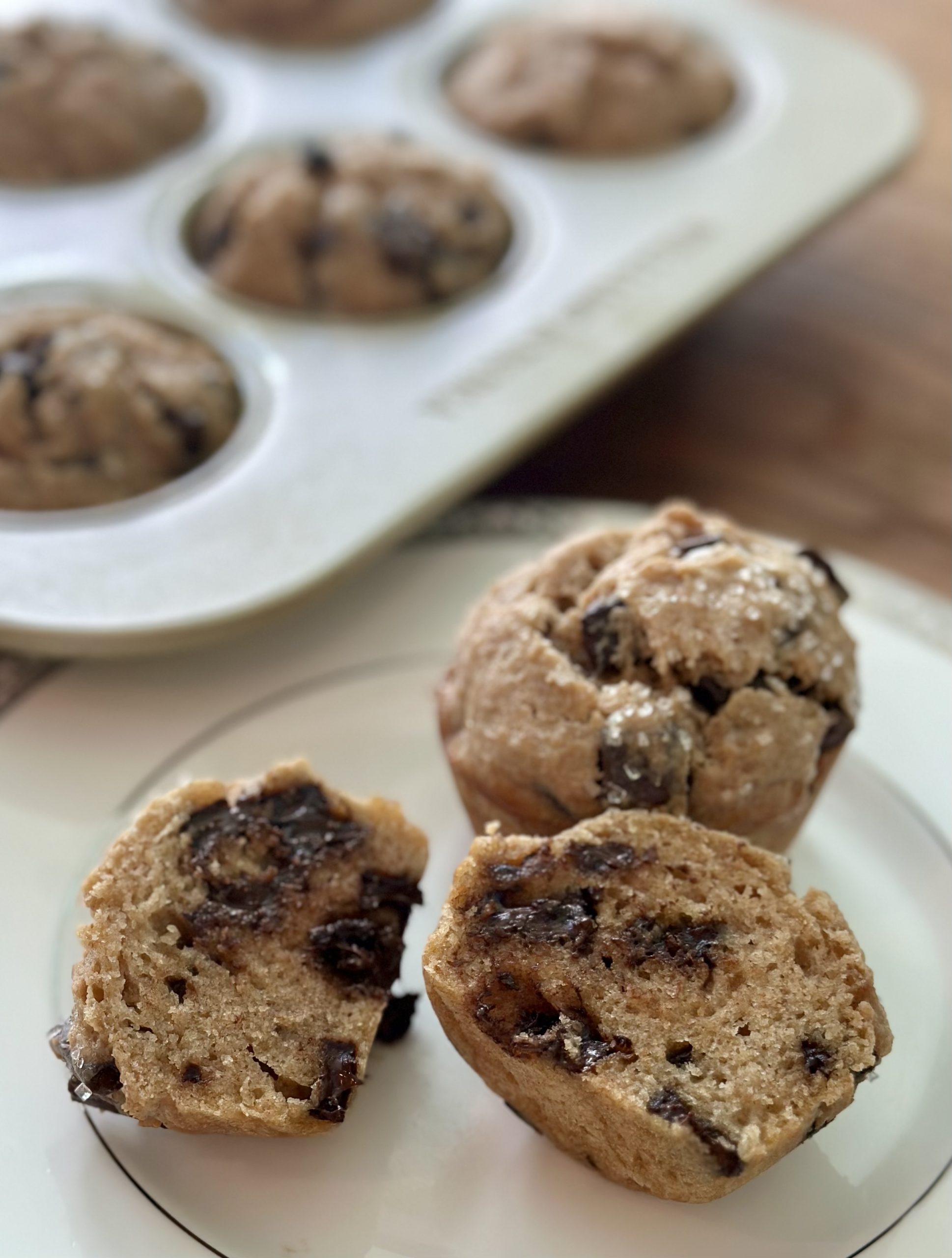 Healthier Chocolate Chip Muffins Mrs. Dunn Baked It