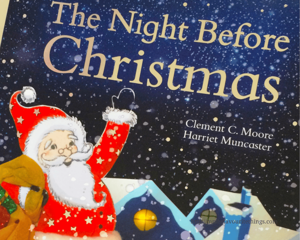 http://mrshsfavouritethings-com.stackstaging.com A beautifully illustrated edition of the book The Night Before Christmas from Parragon Books. With bright colours and a picture of a cheerful Santa Claus_Our Book Advent 2015_Mrs H's favourite things