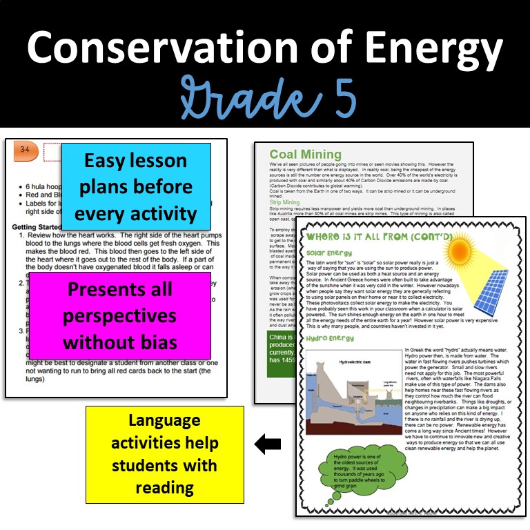 Ontario grade 5 conservation of energy science