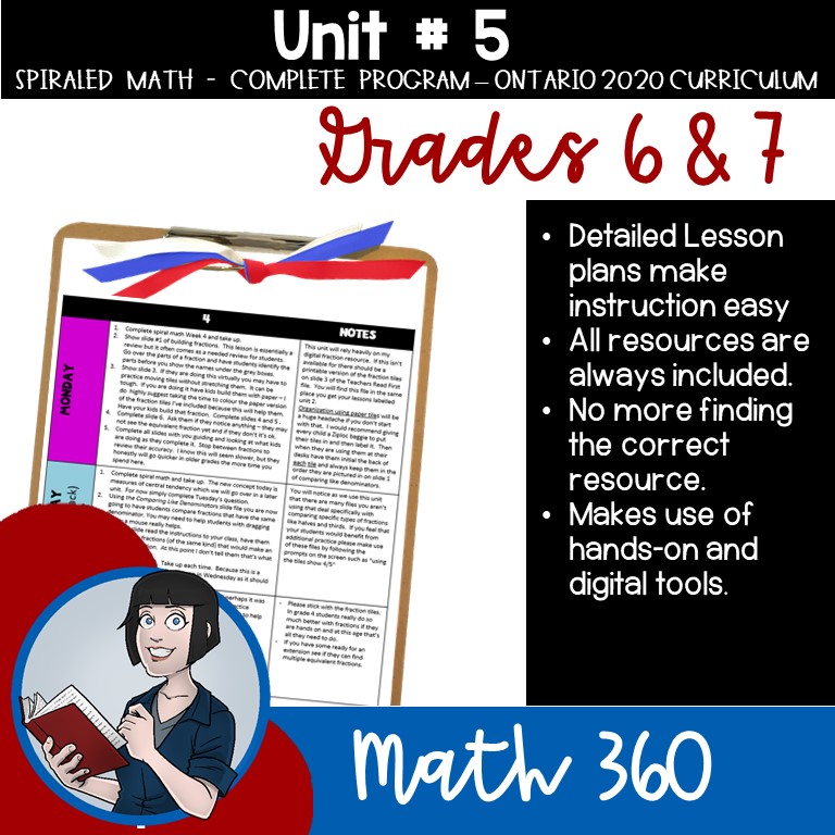 6/7 Comprehensive Math Bundle (New Ontario Math Curriculum 2020)