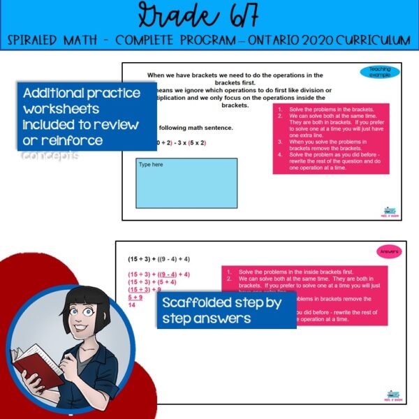 6/7 Comprehensive Math Bundle (New Ontario Math Curriculum 2020)