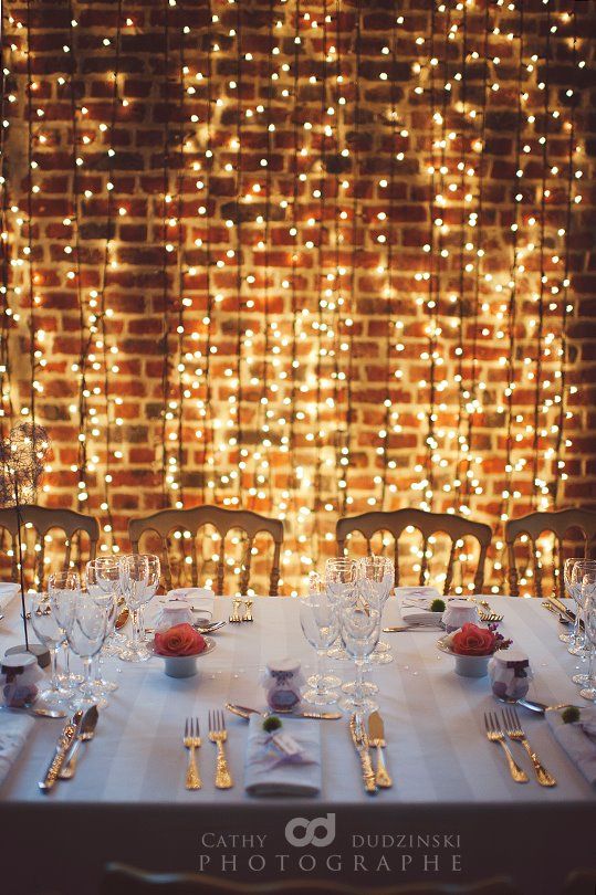 10 Waterfall String Light Wedding Decoration Ideas Mrs to Be
