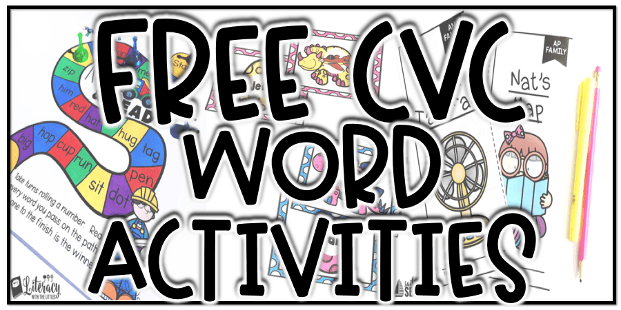 7 Free Cvc Word Activities & Resources - Mrs V's Chickadees